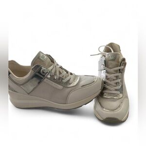 Michael Kors Cream and Silver Women's Sneakers
